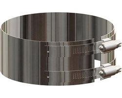 ATEC Klemband DN80/125 RVS blank , 701740