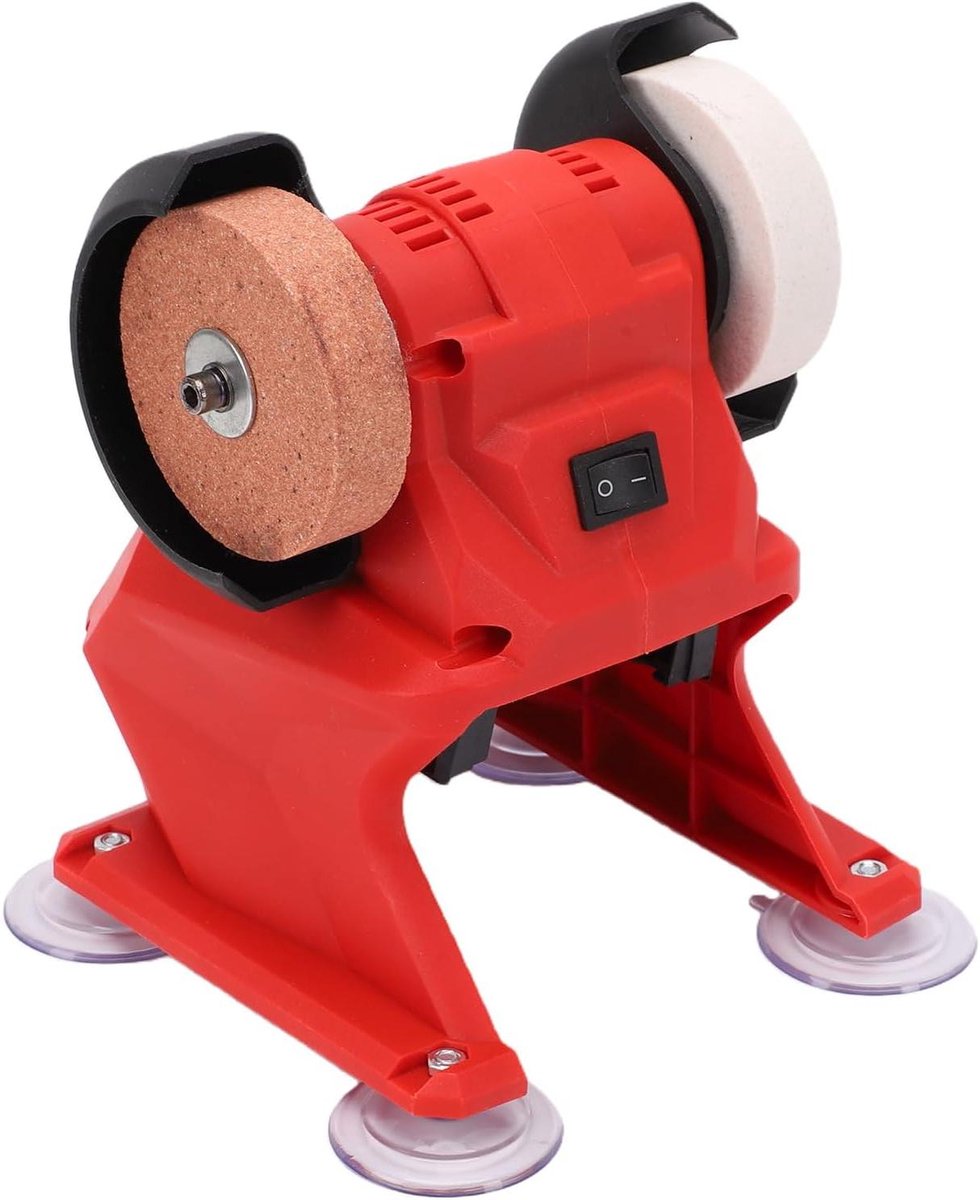 Mini Tafelslijpmachine - Metaal Slijper - Metaal Bewerken - Compact Draagbaar Ontwerp - 70mm Wieldiameter - Zwart
