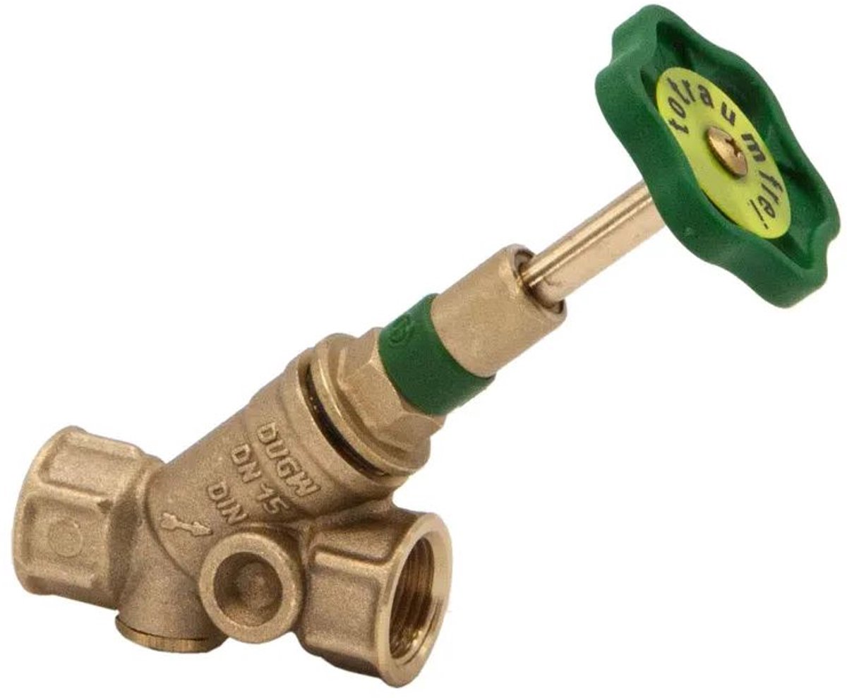 Schlösser Armaturen JS KFR-ventiel met mofaansluiting, zonder aftapping, met stijgende spindel, DN15, binnendraad 1/2'', DVGW gekeurd, 0016151500001