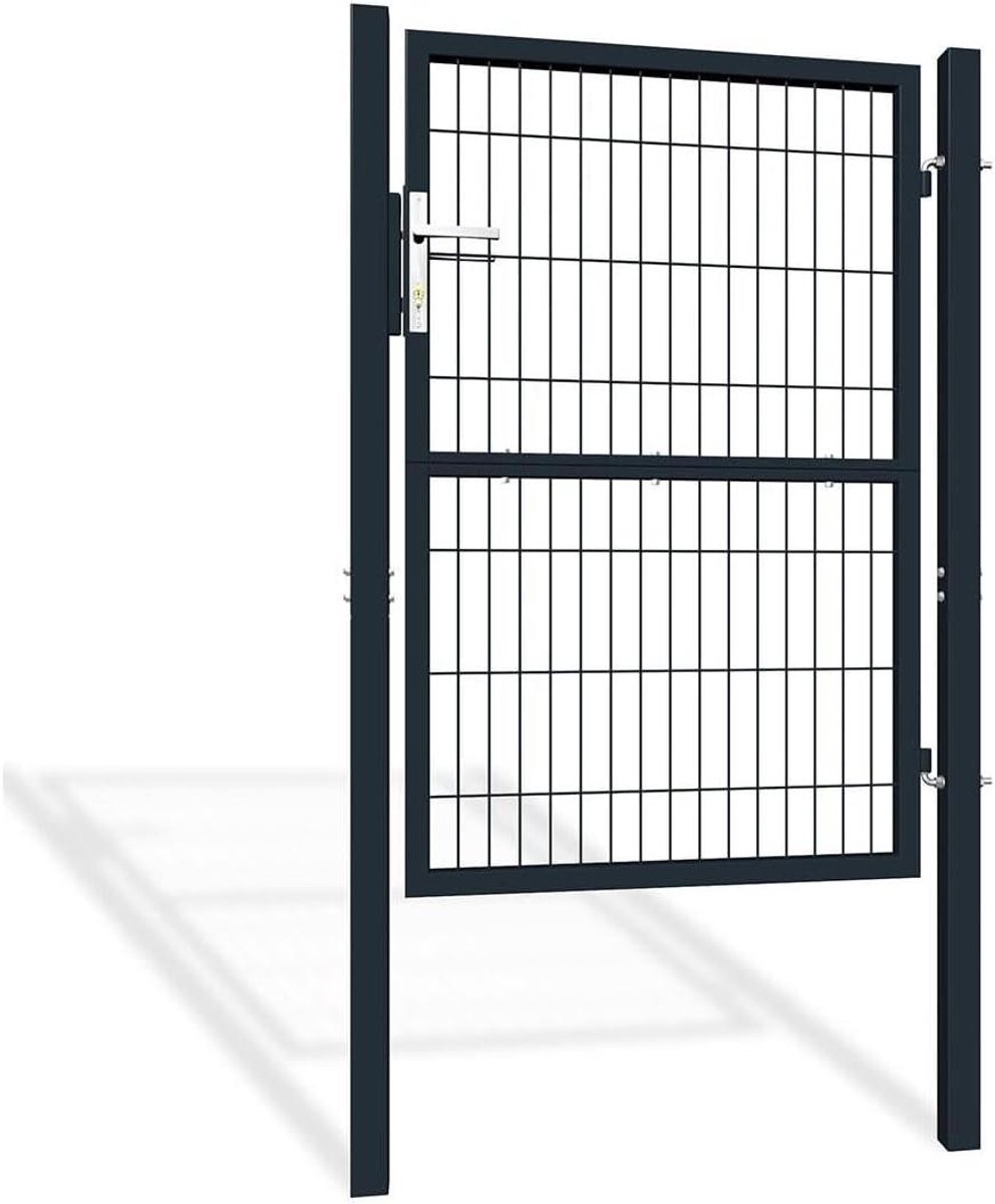 Metalen tuindeur - Tuinpoort gaas - Buitenruimte afbakenen - Gegalvaniseerd staal - 106x14