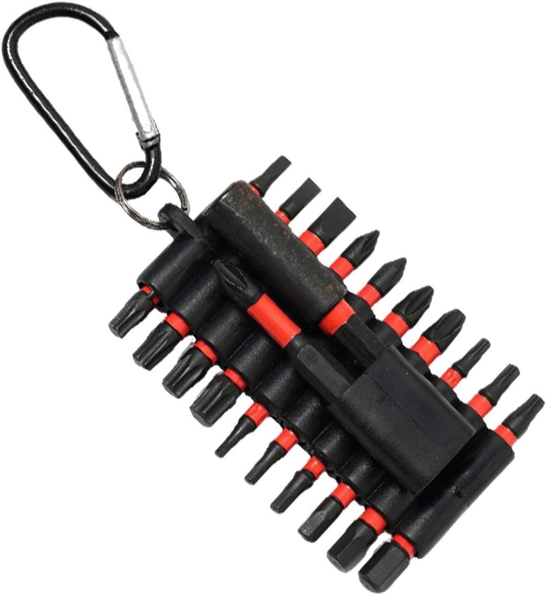 Schroevendraaierbits Set - Gereedschap Bits - Doe-het-zelf Klussen - 22 Delig Assortiment - 8.5x6.5cm - Zwart