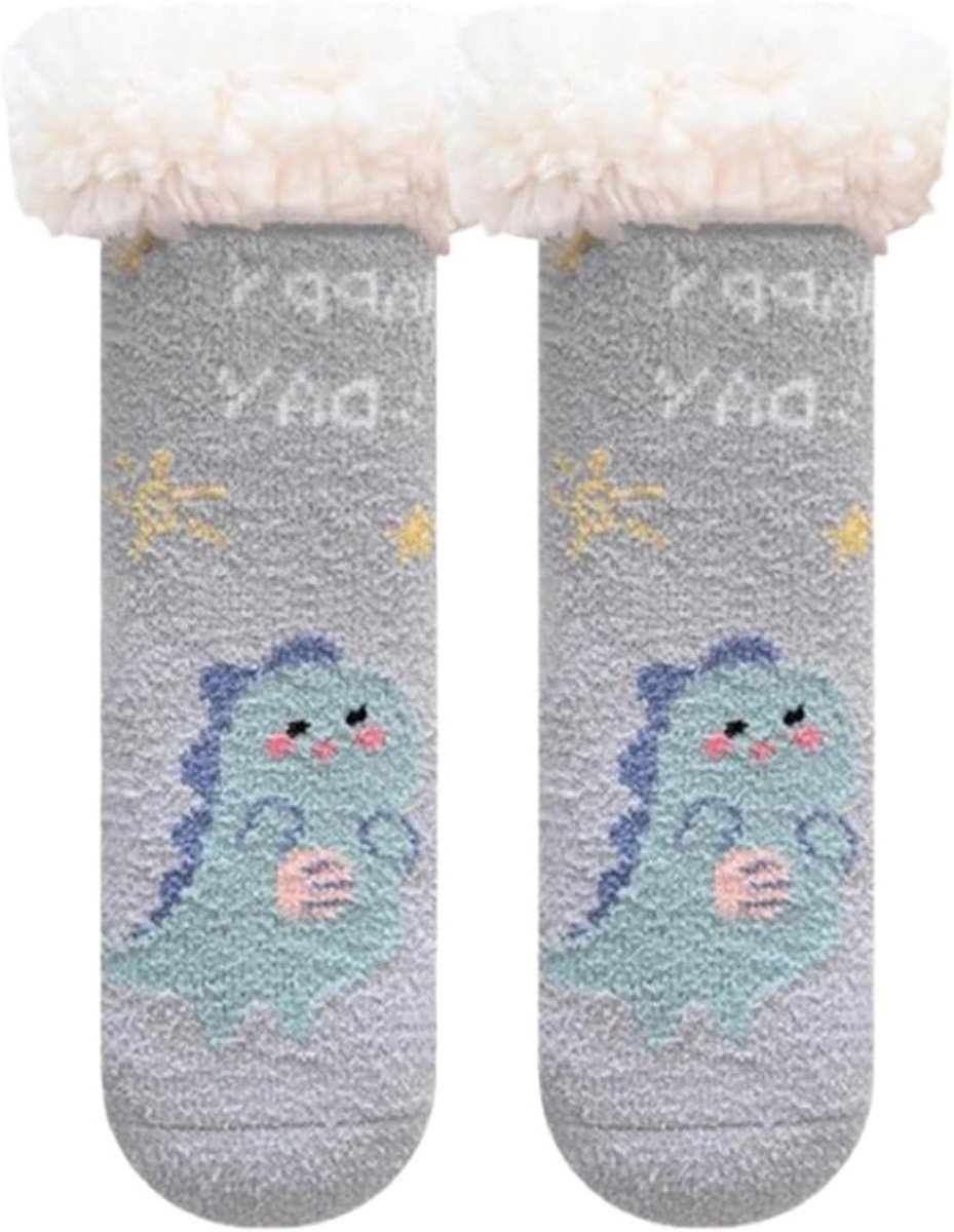 Babyslofjes Sokken - Warme Fleece - Comfort Thuis - Zachte Binnenvoering - Unisex Baby - Meerdere Kleuren