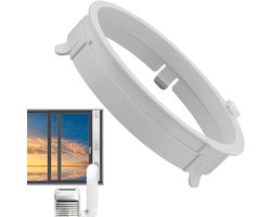 Slangadapter - Afvoerslang Koppeling - Mobiele Airco - Voorkomt Terugstroming - 15 Cm Buis - Wit