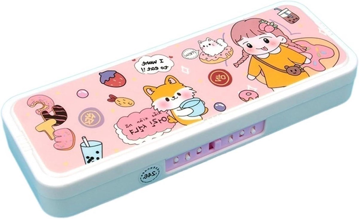 Potlood Etui - Huisdiervorm Etui - School Spullen - Met Cijferslot - 22 x 8.5 cm - Zwart