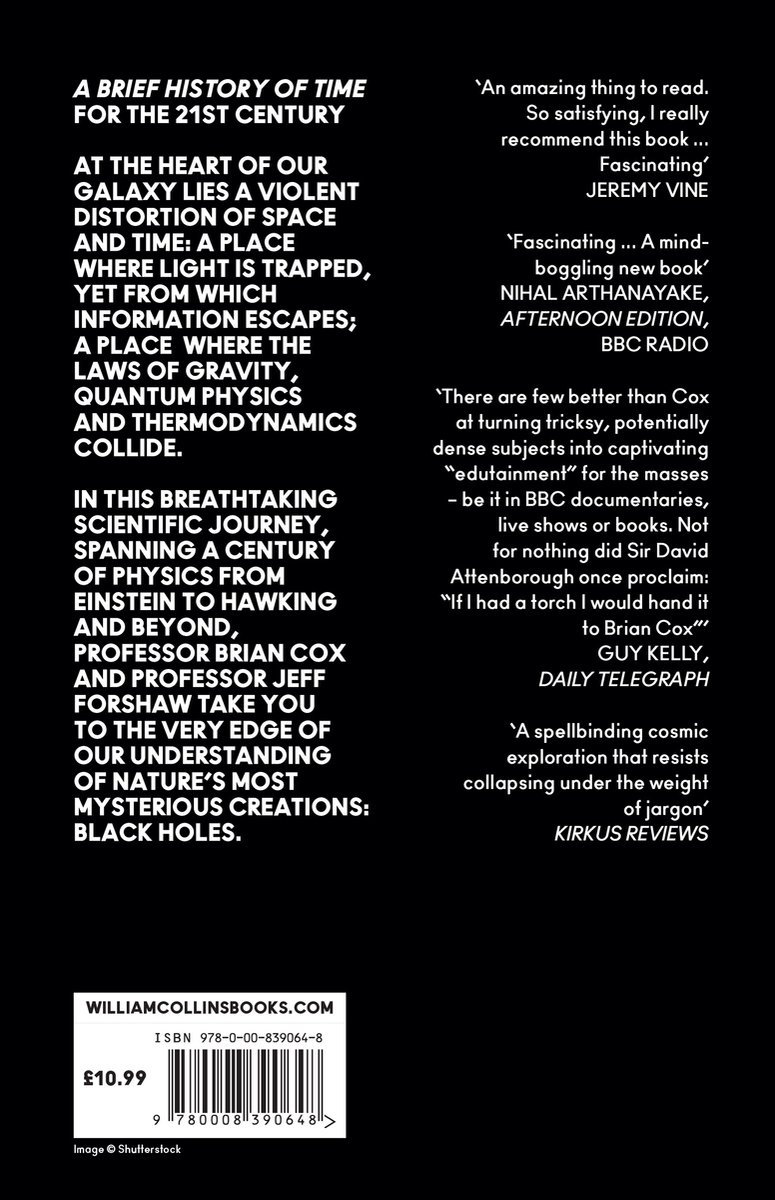 Black Holes - back cover