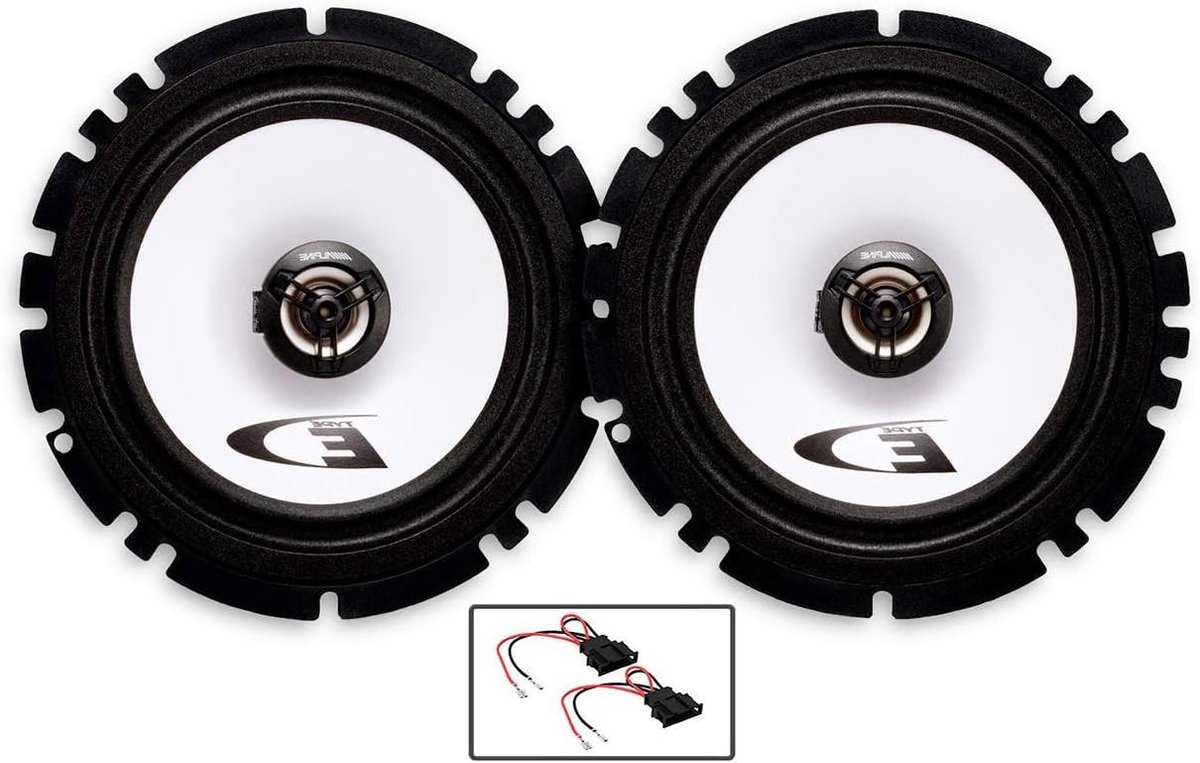 Autoluidsprekers Set - Deur speakers - Auto Audio - 2-weg Coaxiaal - 17cm 6.5 inch - Zwart