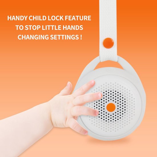 Witte Ruis Machine - Slaaphulp Baby - Rustgevend Slapen - 12 Verschillende Geluiden - 8 cm diameter - Wit — afbeelding 4
