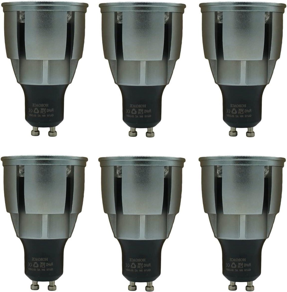 LED Lampen - Spotlampen - Ruimte Verlichten - Energiezuinig - 6 Stuks - Koel Wit