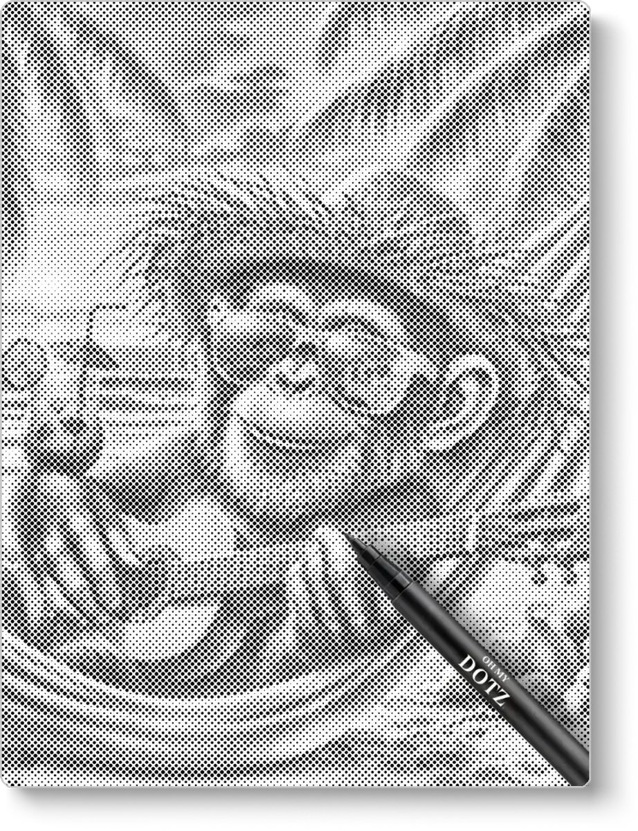 Aapje In Hangmat | Dot painting | 50x60cm Meest gekozen | Dot painting | Oh My Dotz | Dots stippen | Diamond painting & Schilderen op nummer alternatief | Happy hobby