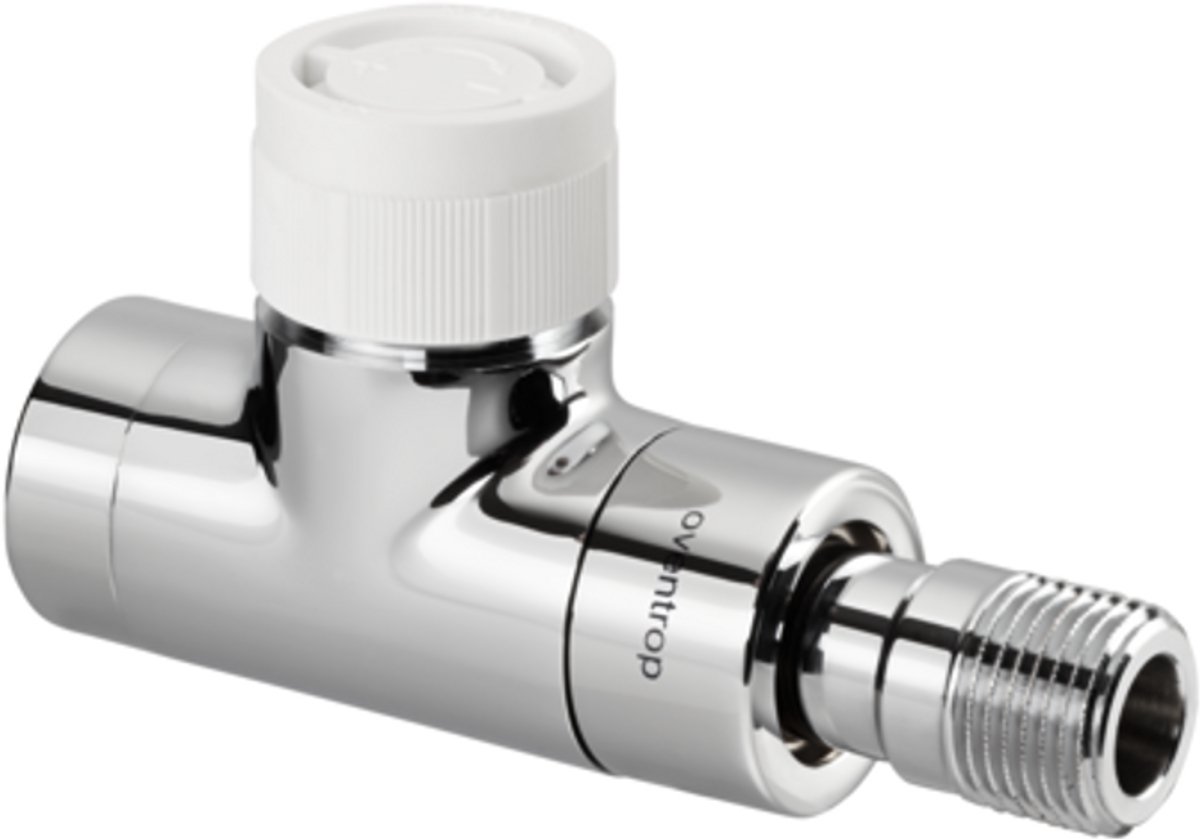 OVENTROP Thermostaatventiel E doorlaat DN 15, Rp 1/2 x R 1/2, PN 10, wit gepoedercoat, 1163162