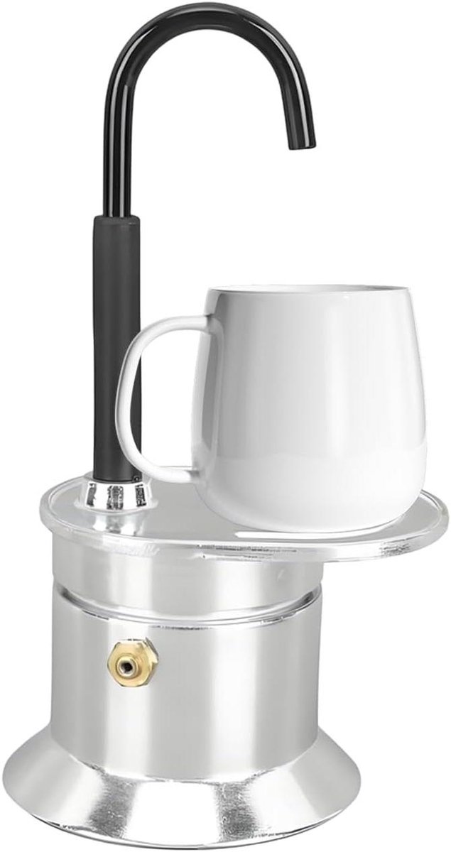 Koffiezetapparaat - Waterketel - Buiten Koken - Compact Ontwerp - 17 cm Hoogte - Zilver