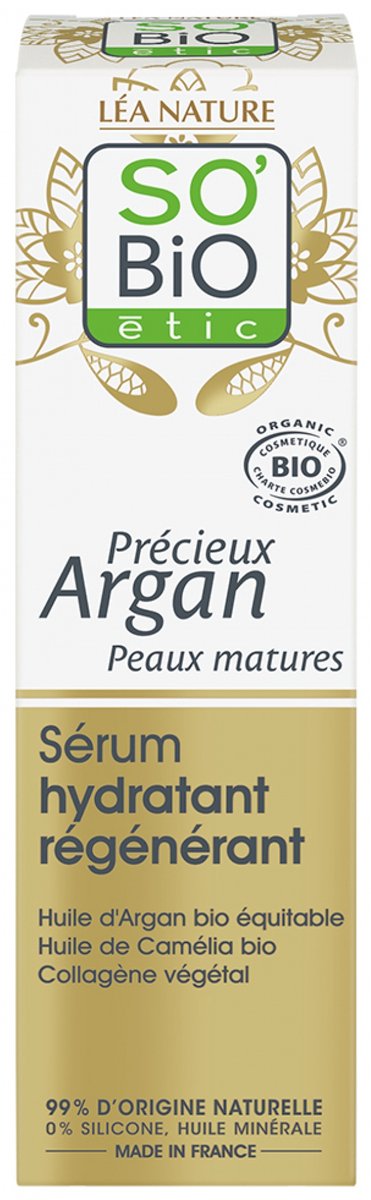 Léa Nature SO BIO étic Précieux Argan Organic Regenerating Moisturising Serum 30 ml