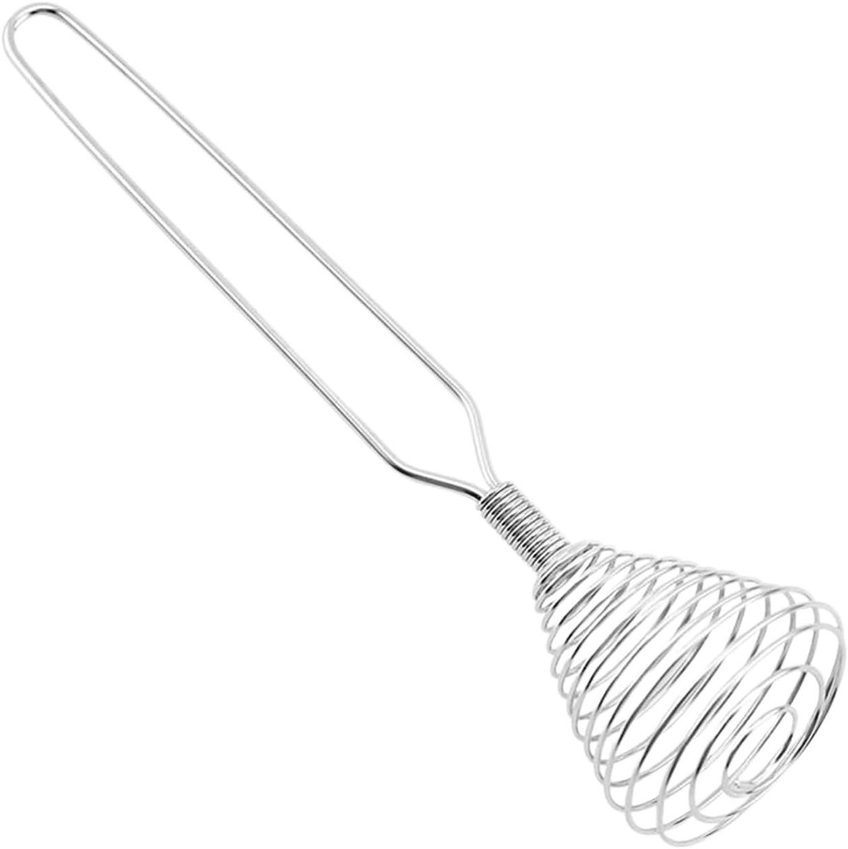 Spiraalgarde Keuken - Eiergarde Handmixer - Koken en Bakken - Roestvrij Staal - 22 cm - Zilver
