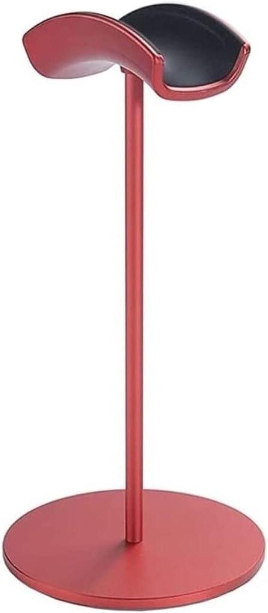 Koptelefoonstandaard - Hoofdtelefoonhouder - Bureau Organisatie - Aluminium Legering - 28.5 cm Hoog - Rood