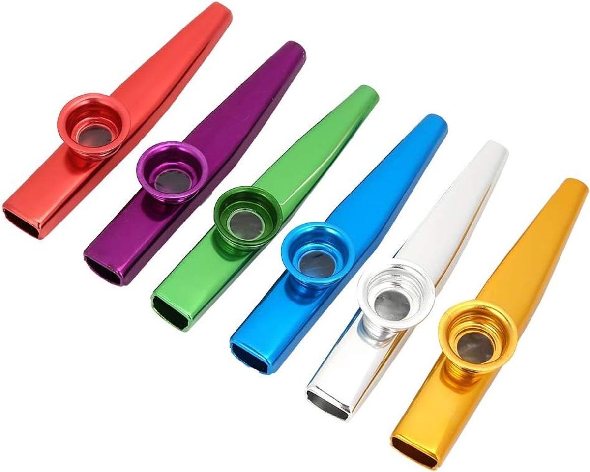 Aluminium Kazoo - Muziekinstrument - Muziek Maken - Draagbaar Ontwerp - 12 cm Lengte - Zilverkleurig