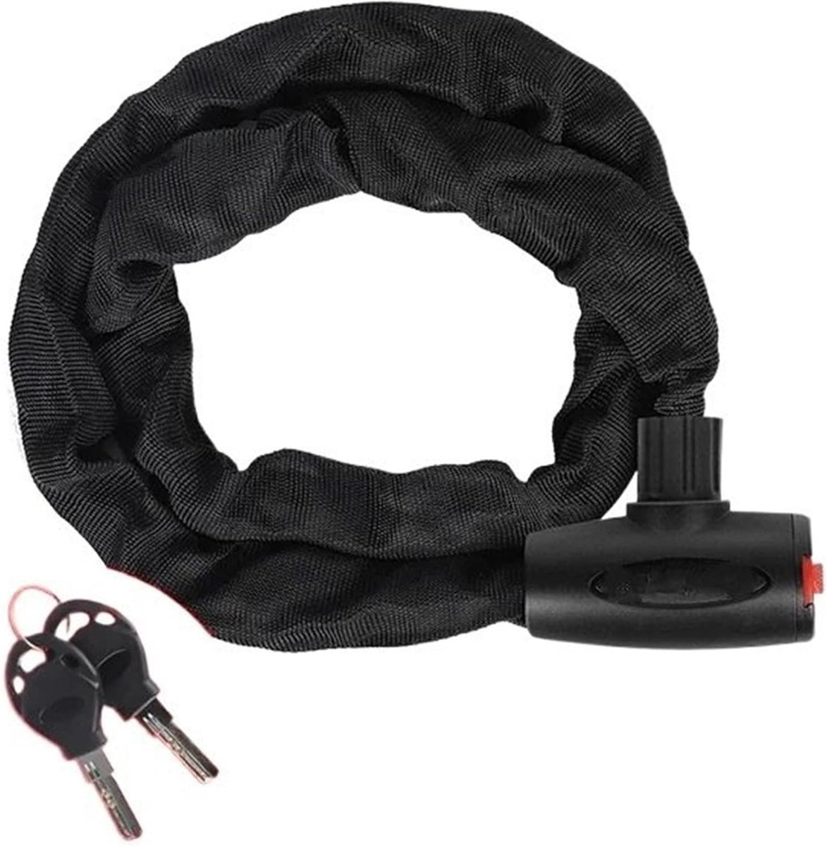 Motorfiets Kettingslot - Diefstal Beveiliging - Motorfiets Beveiligen - Versterkt Mangaanstaal - 45 cm - Zwart
