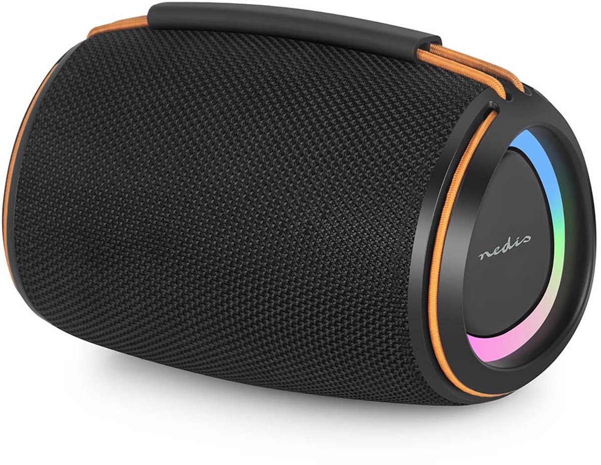 Nedis Bluetooth-Speaker - 360 min - Handheld Ontwerp - 40 W - Mono - Buitenshuis / Home / Portable - Oranje / Zwart
