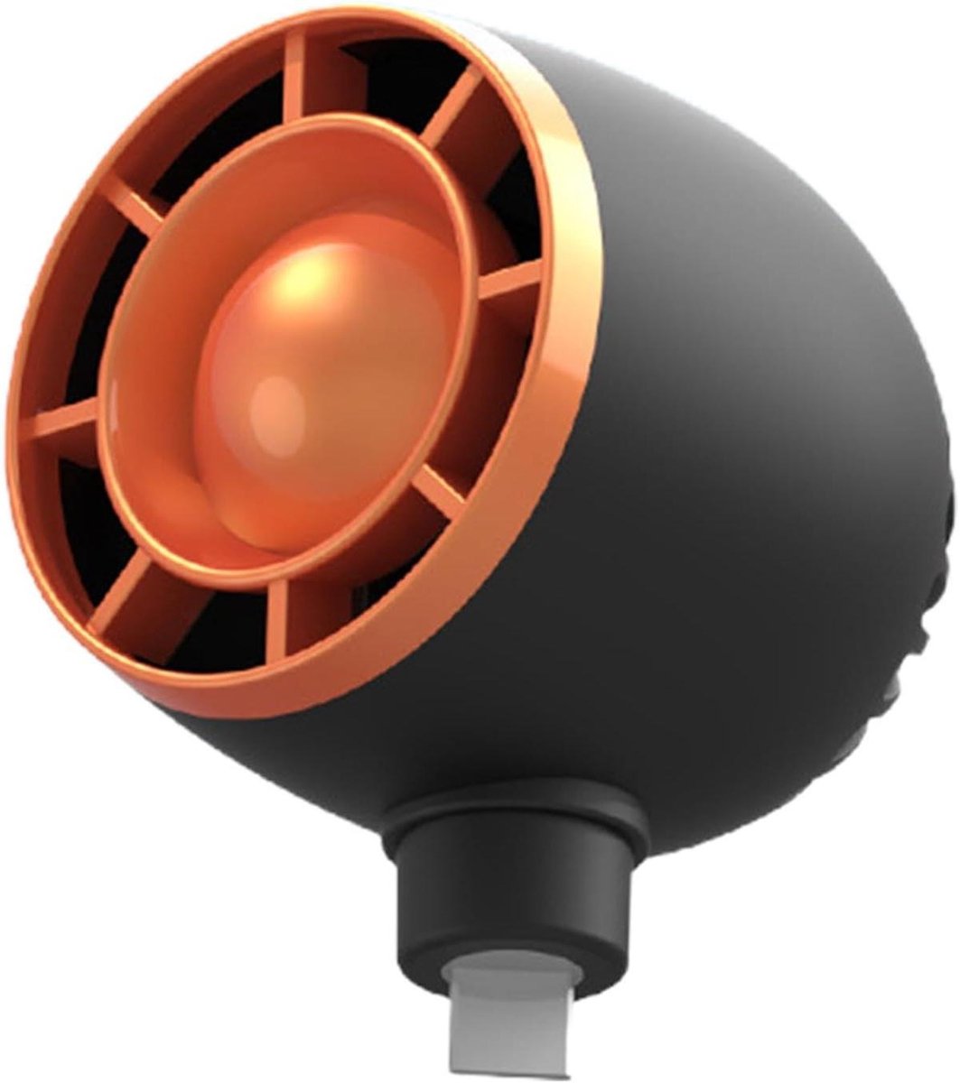 Telefoonventilator - USB gadget - Buiten koelen - 180 graden rotatie - Compact formaat - Zwart