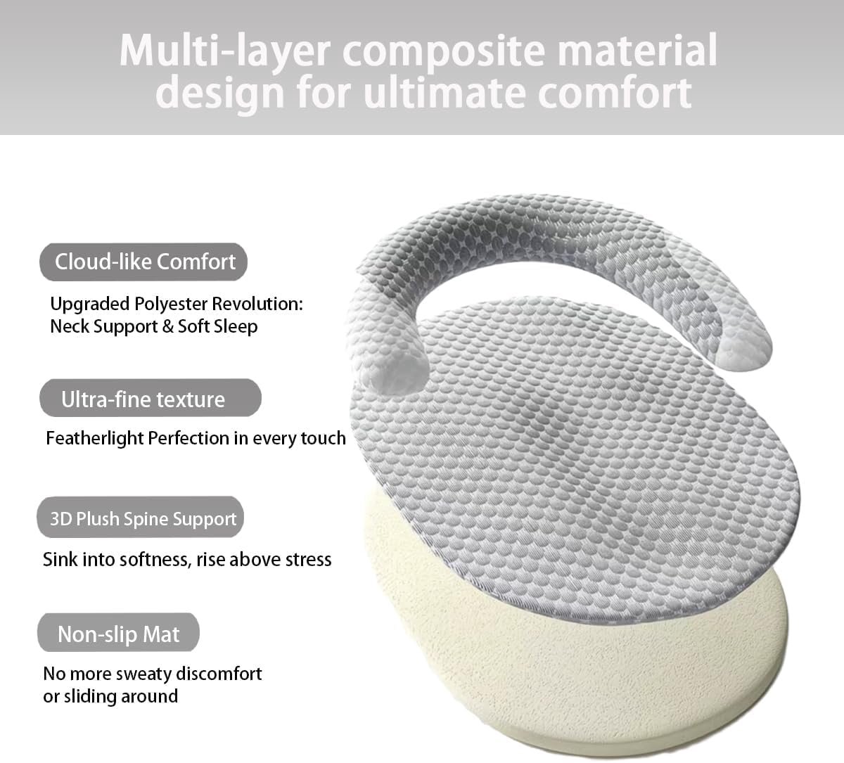 OLOEY Zomers verkoelend kattenbed voor binnenkatten-orthopedisch hondenbed met nekondersteuning-ademend en wasbaar huisdierbed met antisliponderkant-Rustgevend knuffelbed voor katten-honden-puppy's en kittens-Grijs(M) – foto 6