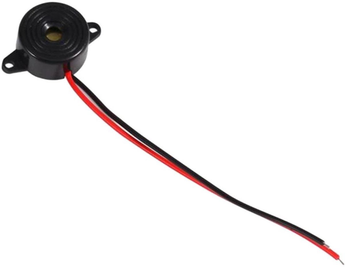 Actieve Zoemer - Elektronische Alarm - Industrieel Gebruik - Ingebouwd Circuit - 2.2 x 2.2 x 1 cm - Zwart