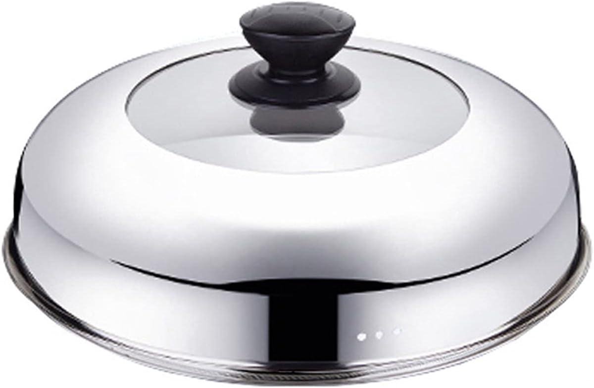 Pan Deksel - Universeel Deksel - Koken en Stoven - Met Stoomgaatjes - 28 cm - Zilver