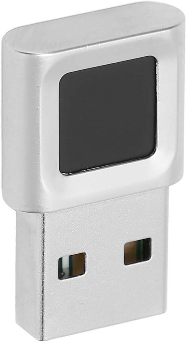 USB Vingerafdruklezer - Vingerafdrukscanner Laptop - Snelle Toegang - Hoge Gevoeligheid Sensor - 12 x 10 x 2 cm - Zilver