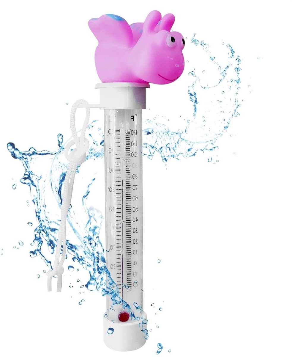 Zwembadthermometer, drijvende thermometer voor babyschaal, waterdicht, nauwkeurig voor badkuip, vijver, zwembad, spa, zwembad