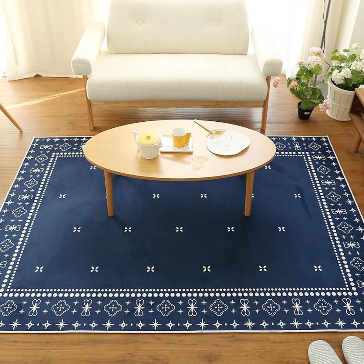 Vloerkleed Laagpolig - Zacht Tapijt - Woonkamer Decoratie - Geschikt voor vloerverwarming 