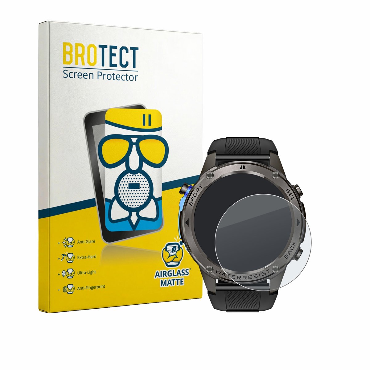 BROTECT - Screenprotector voor Kardena Care GPS - Folie Beschermfolie Beschermglas matte