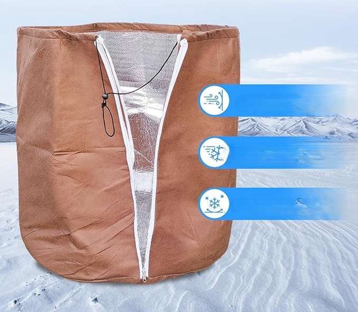CE - Thermische Ochraniacz voor Planten - Winterbescherming - 60x90 cm - Bruin