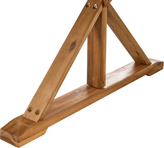 BELIANI CALABRITTO - Table de jardin - Marron - Bois d'acacia