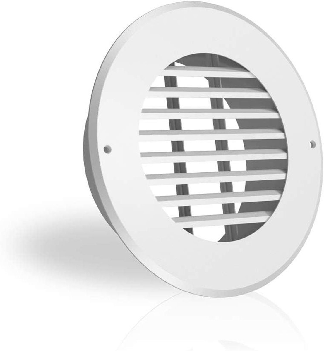 Ventilatierooster Metaal - Kanaalrooster Afvoer - Luchtcirculatie Ventilatie - Robuuste Stalen Constructie - 152 cm - Wit