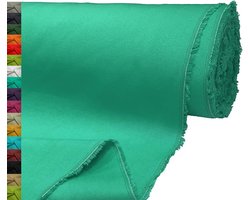 Katoenen Canvas Stof - Naaistof Gordijnstof - Kleding Tassen Maken - Stevig 250GSM Gewicht - 145cm Breed - Turquoise