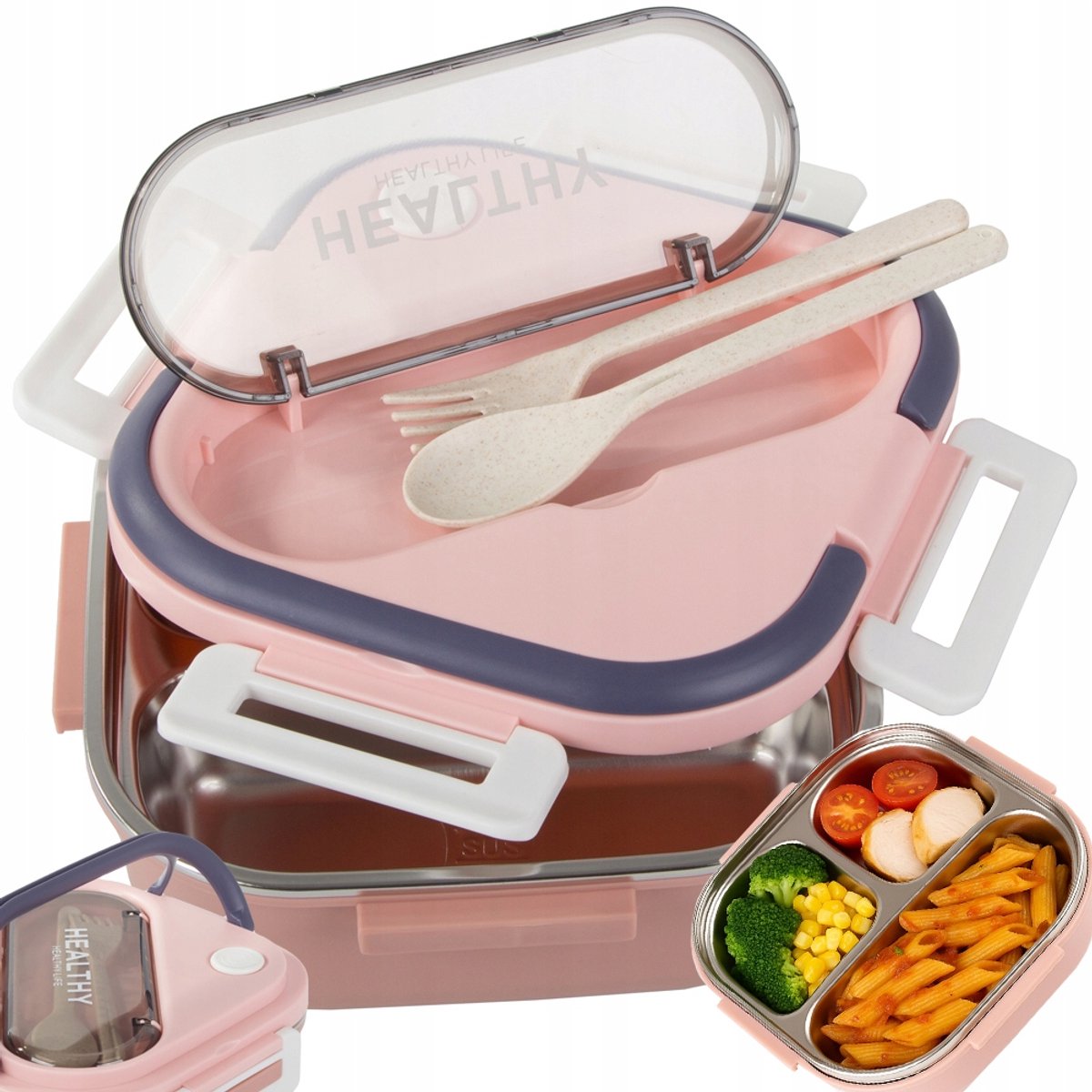 Pingyang Rongrong – Lunchbox – 1L – Met Vakken – Voor Magnetron