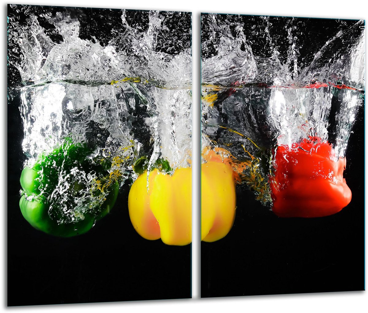 TMK ArtDeko Serie - Snijplank - Glas - Paprika - 30x52cm