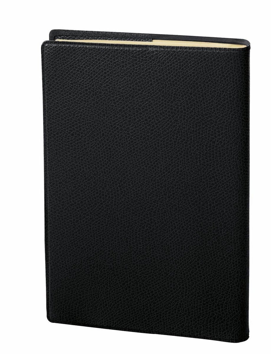 Tafelkalender Impala - Plankalender Bureaukalender - Planning week per week - Dagnotities tot 21:00 - 21.4 x 27.6 cm - Zwart