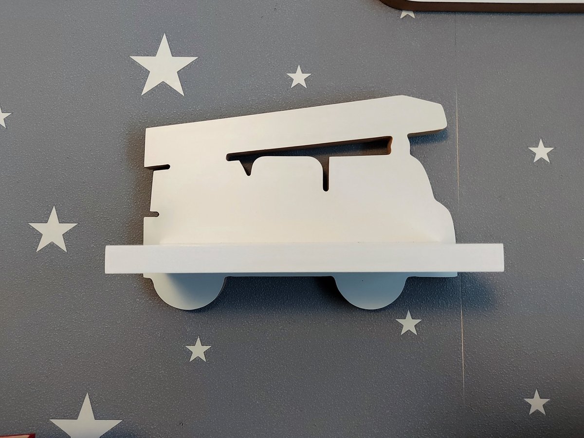 Muurplank Brandweerwagen voor Kinderen - Scandinavisch Design
