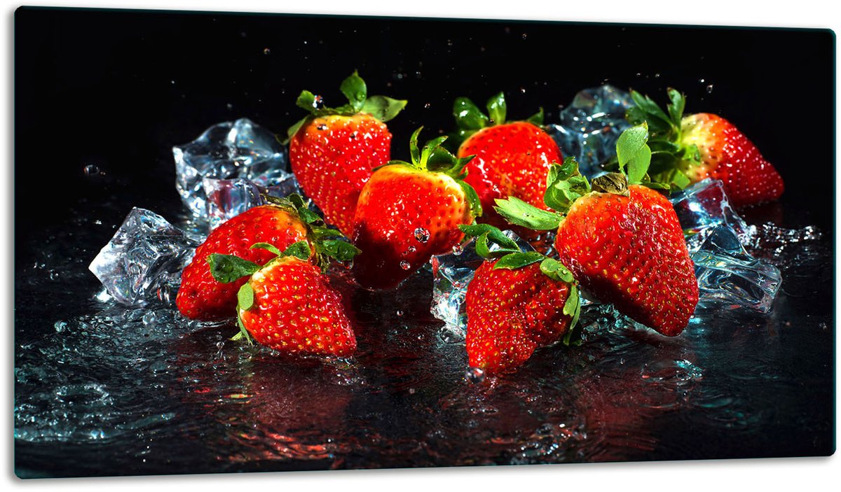 TMK ArtDeko Glas - Snijplank - 52x30 cm - Inductie - Fruit Design