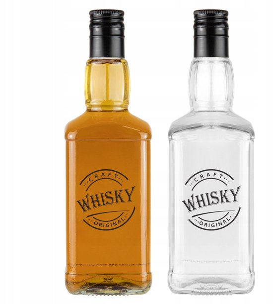 Bimberek Daniels - Glazen Fles - 500ml - Nadruk op Whisky van Bimberek — afbeelding 3