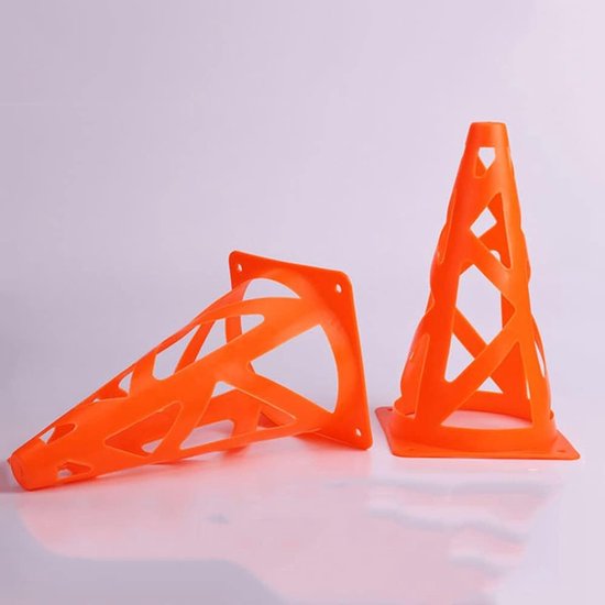 Holle Markeerkegels - Trainingskegels Sport - Sporttraining Grenzen Stellen - Stabiel Hol Ontwerp - 23cm Hoog 13cm Breed - Groen — afbeelding 3