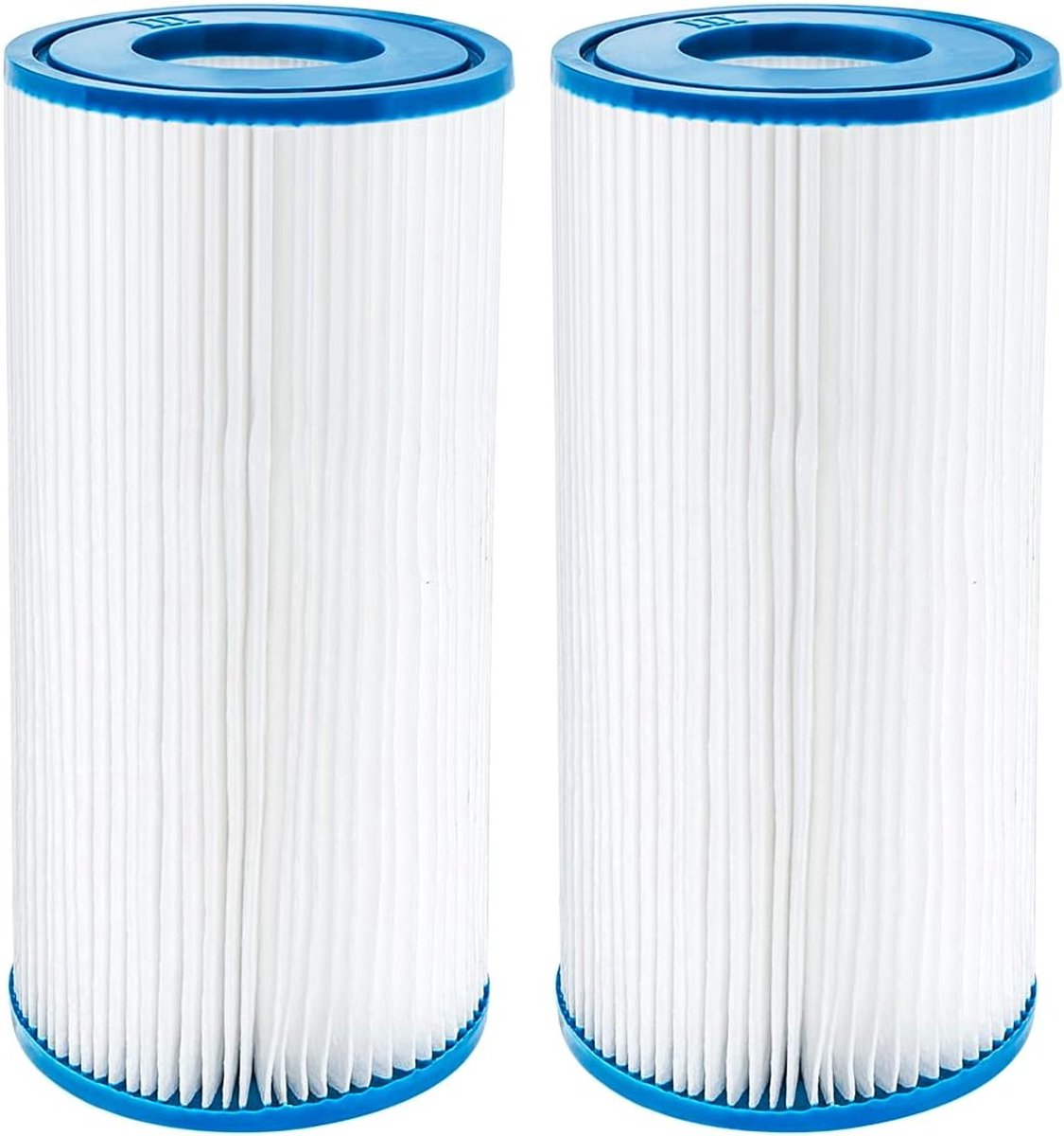 Filterpatronen voor Bestway 58012 - 2 Pack Type A/C Vervangingsfilters voor Zwembadonderhoud, Eenvoudig te Verwisselen en Efficiënt Waterfilter