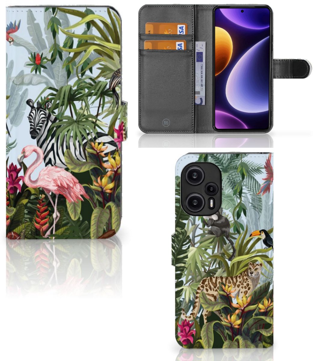 Telefoonhoesje met Pasjes voor Xiaomi Poco F5 Jungle