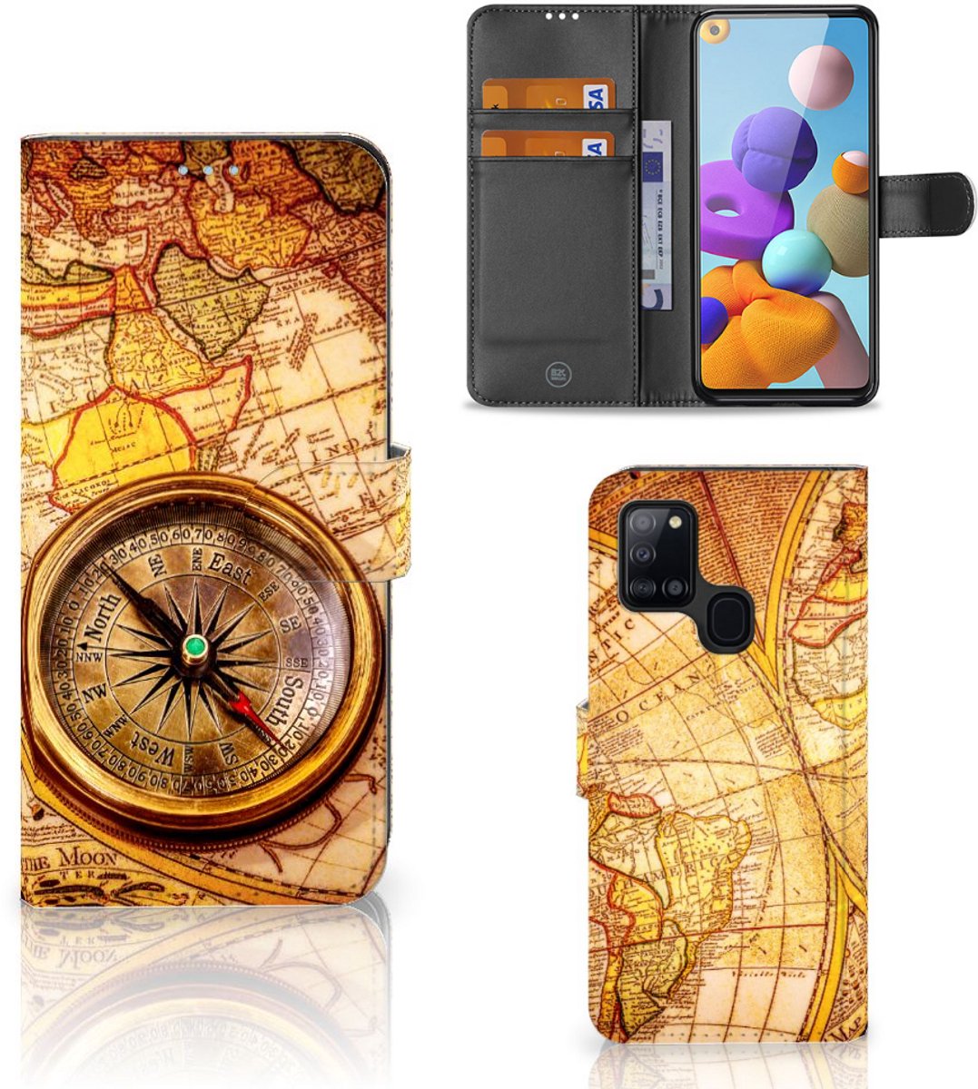 Samsung Galaxy A21s Flip Cover Kompas