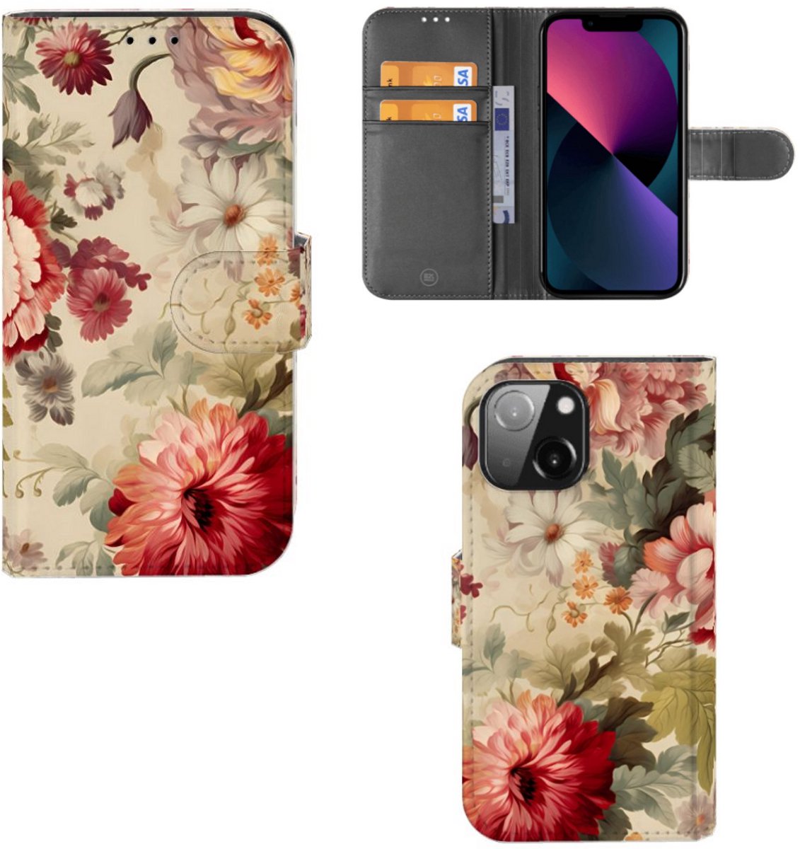 Hoesje voor iPhone 13 Mini Bloemen