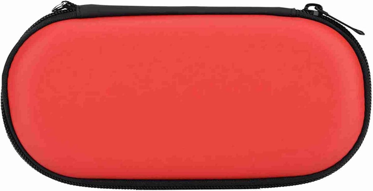 Duurzame en Waterdichte Harde Beschermcase met Mesh Pocket, Schokbestendig en Ideaal voor Opslag van Accessoires (Rood)