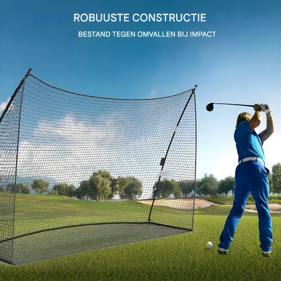 Golfoefennet 305x213cm - Golfnet voor Tuin met Draagtas — afbeelding 5