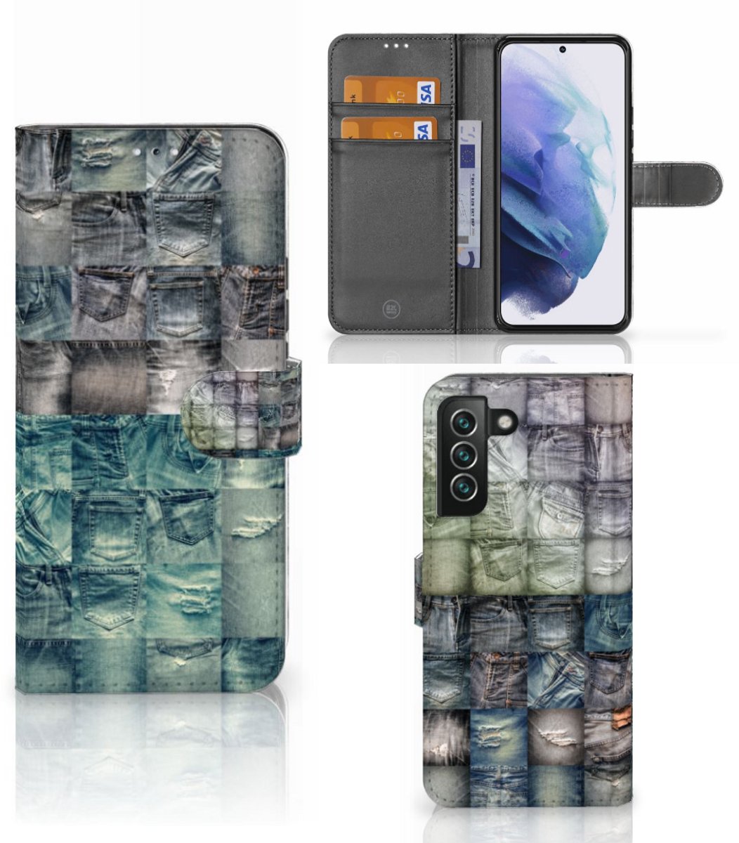 Wallet Case met Pasjes Samsung Galaxy S22 Plus Spijkerbroeken