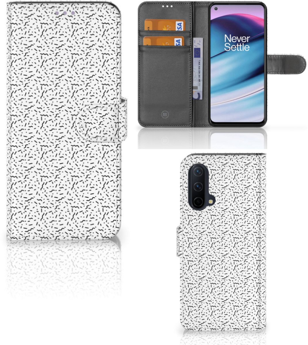 OnePlus Nord CE 5G Telefoon Hoesje Stripes Dots