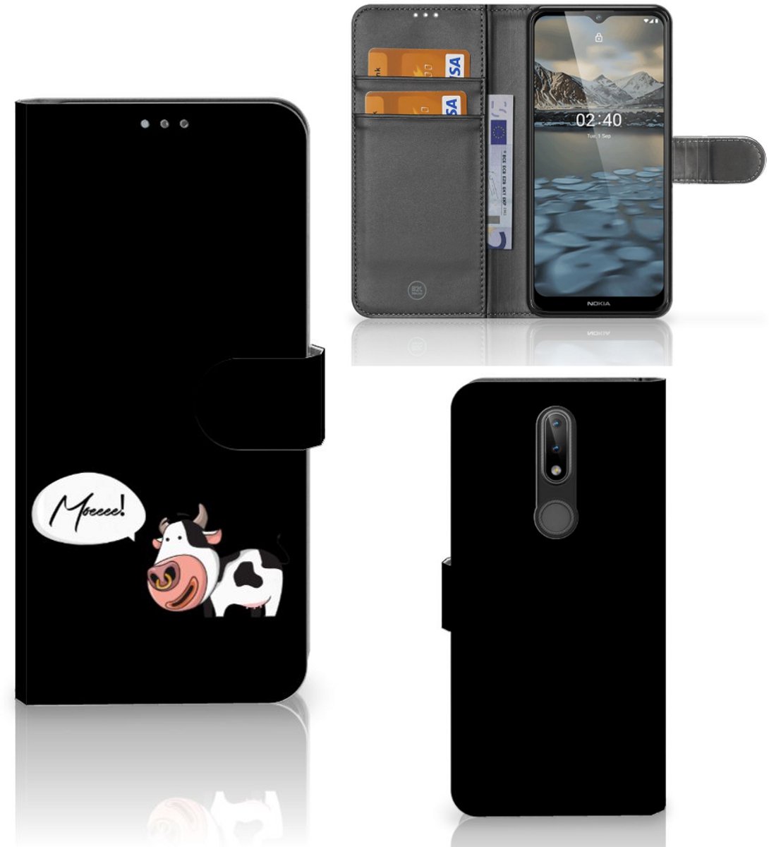 Nokia 2.4 Leuk Hoesje Cow