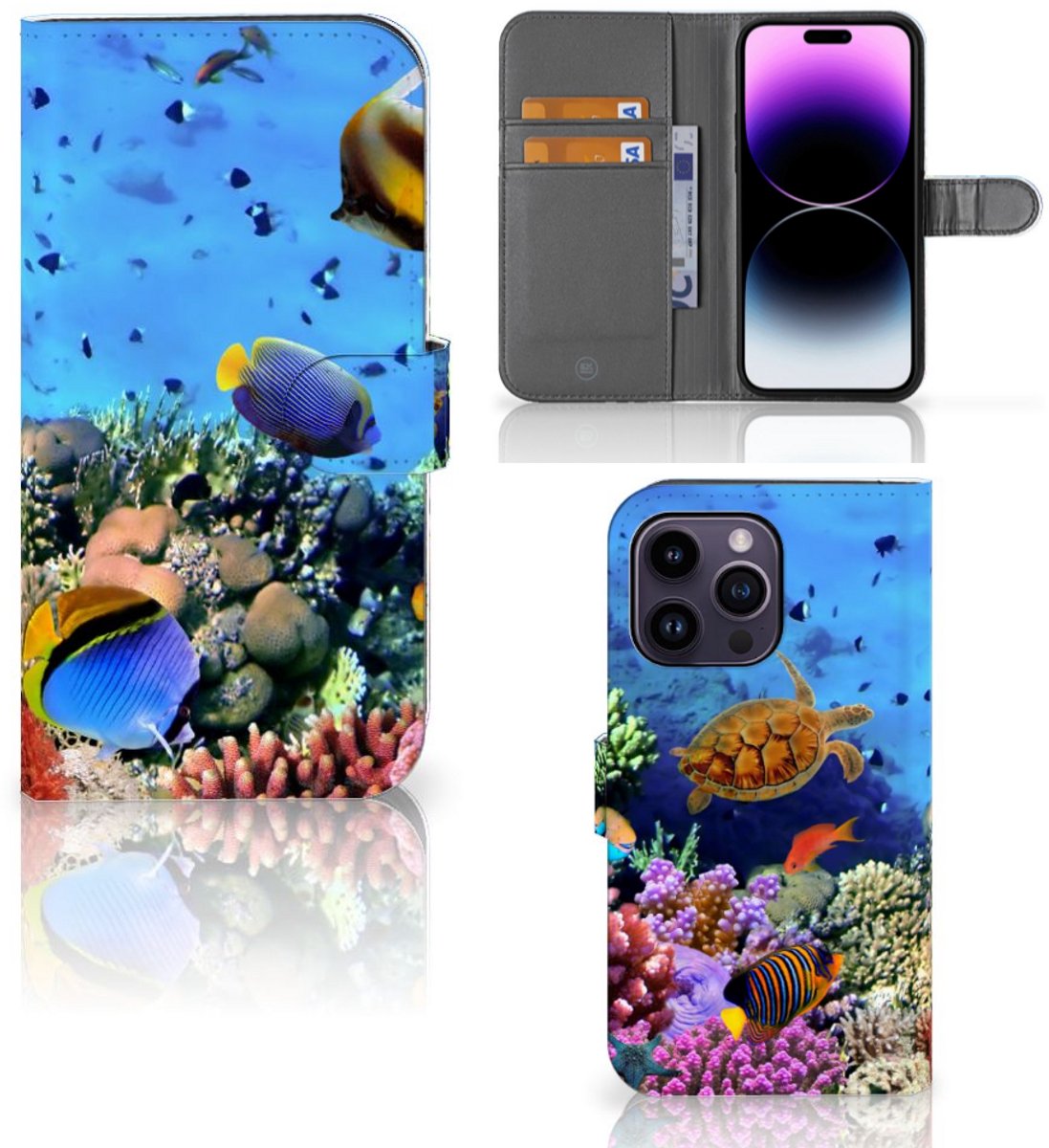 iPhone 15 Pro Max Telefoonhoesje met Pasjes Vissen